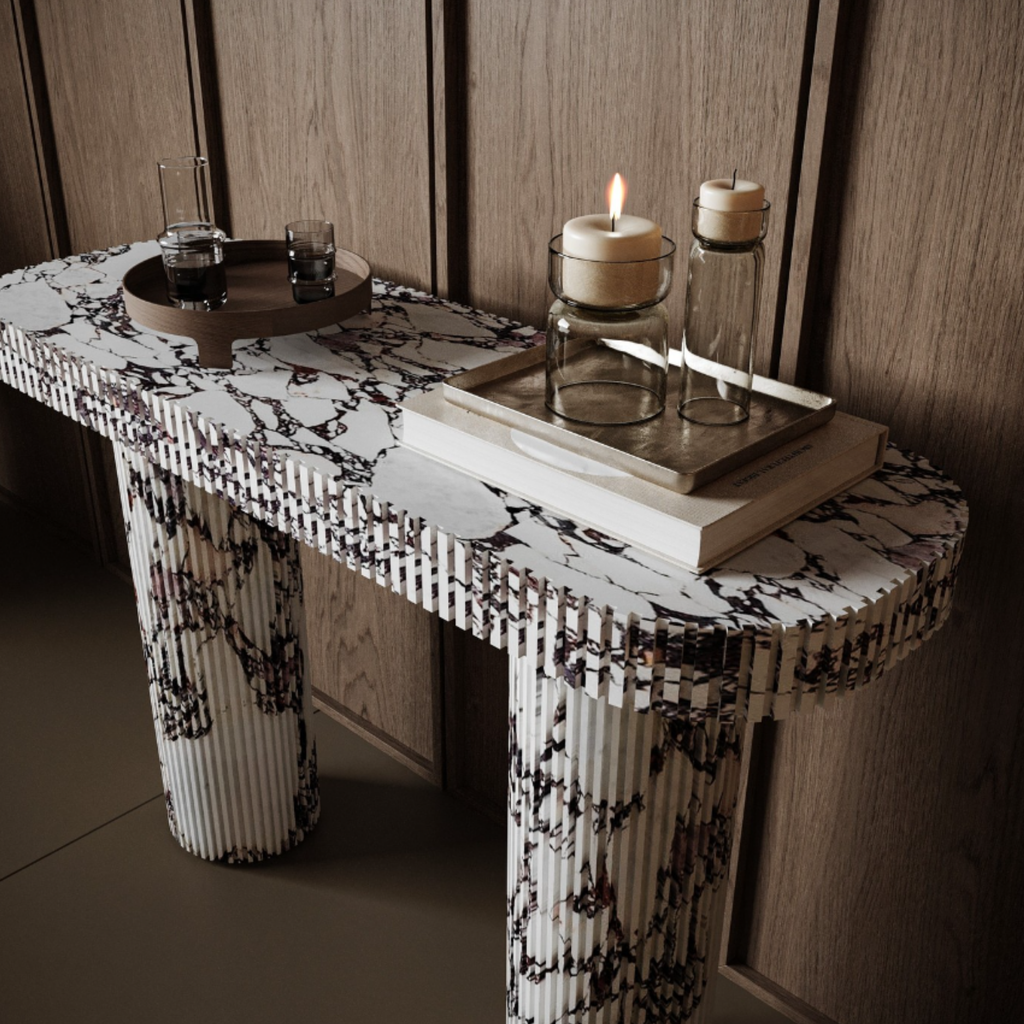 Calacatta Viola  Marble Console Table