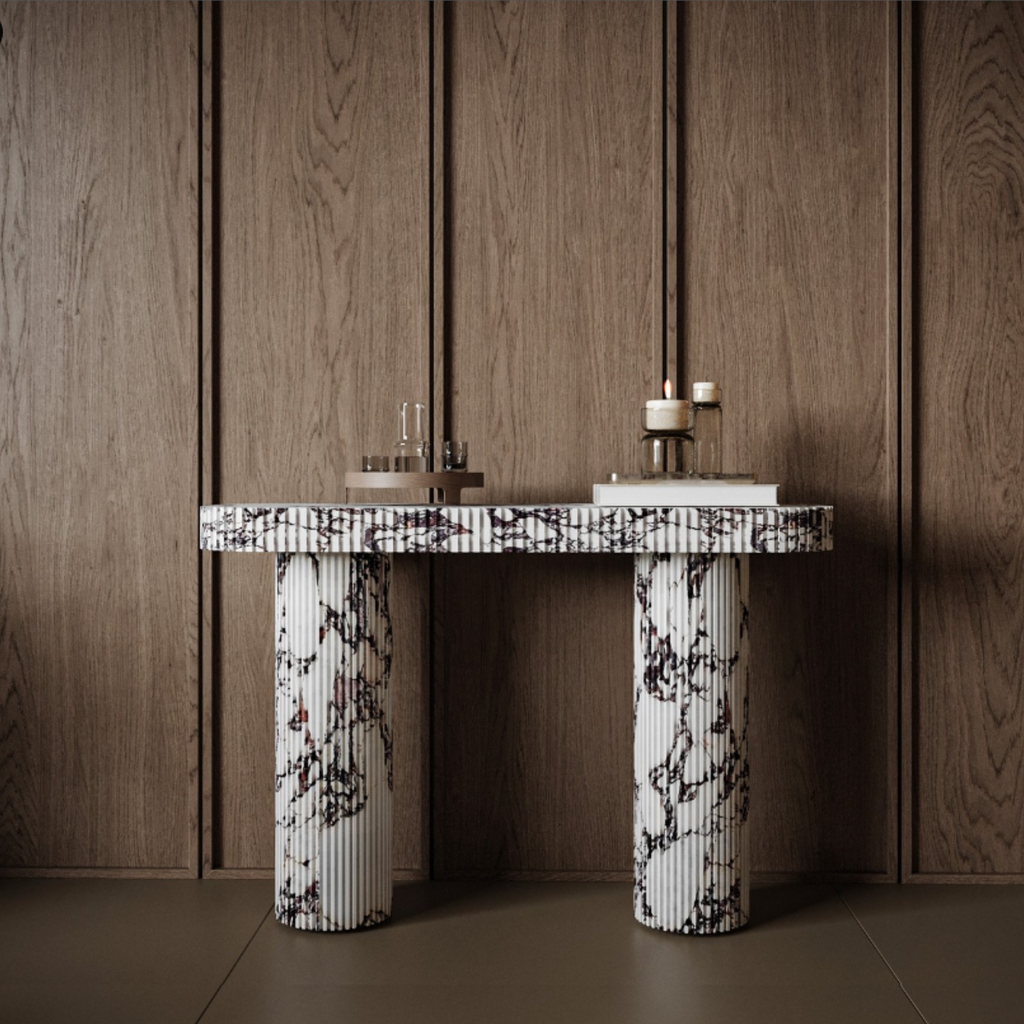 Calacatta Viola  Marble Console Table