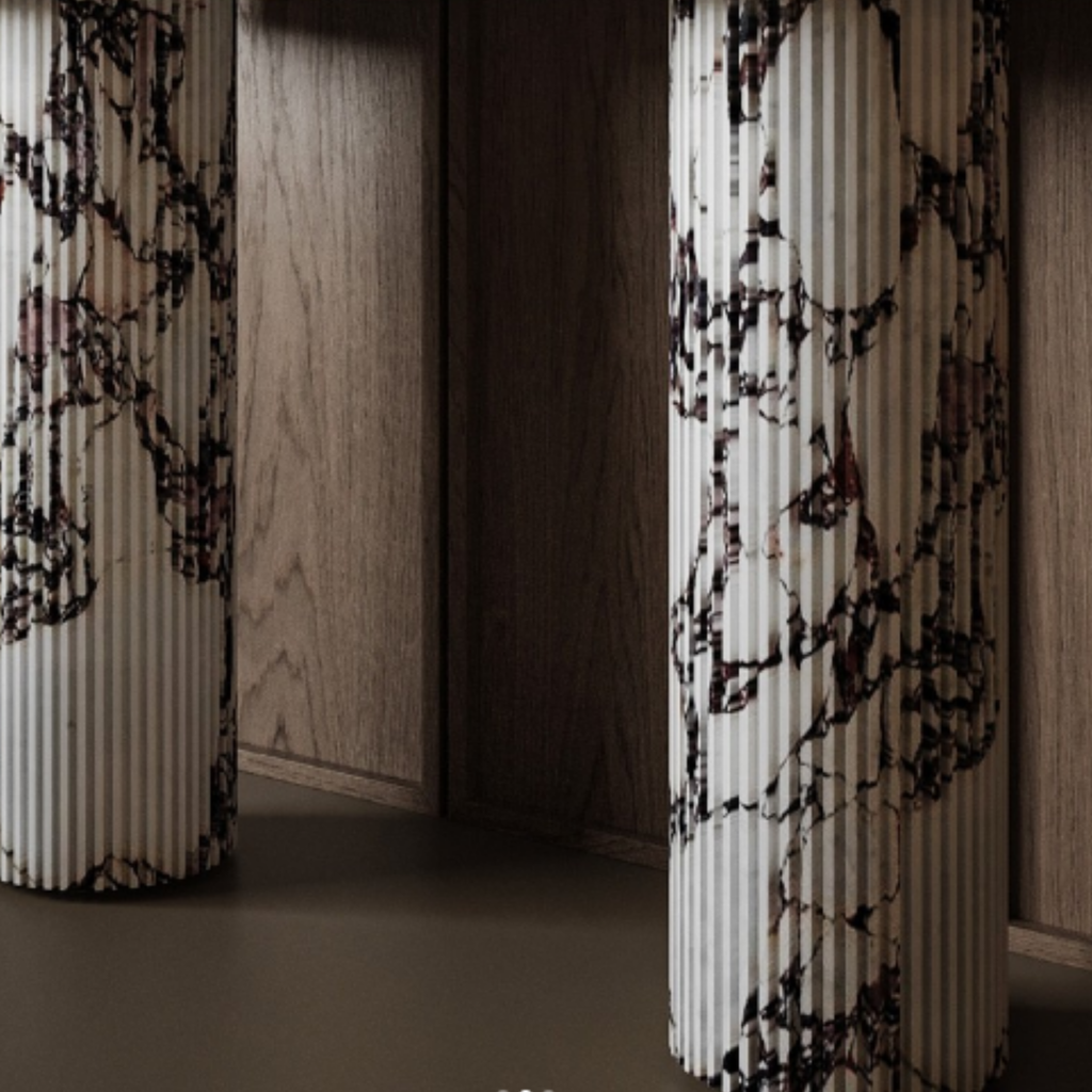 Calacatta Viola  Marble Console Table