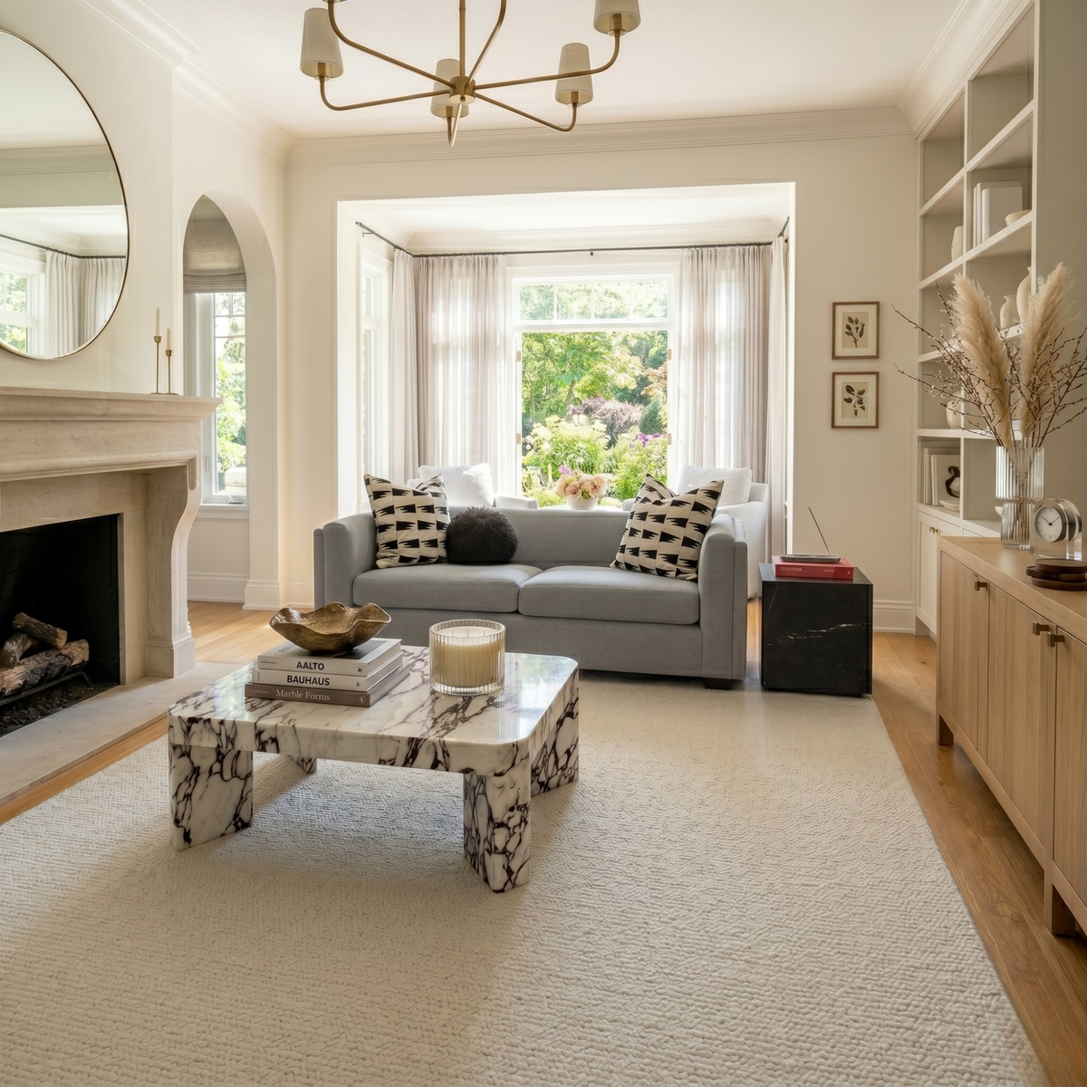 Calacatta Viola Rectangular Coffee Table