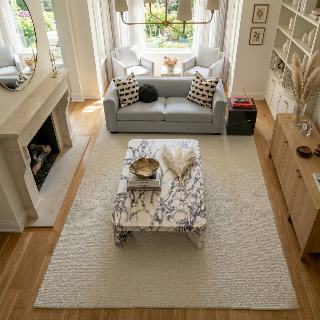Calacatta Viola Rectangular Coffee Table