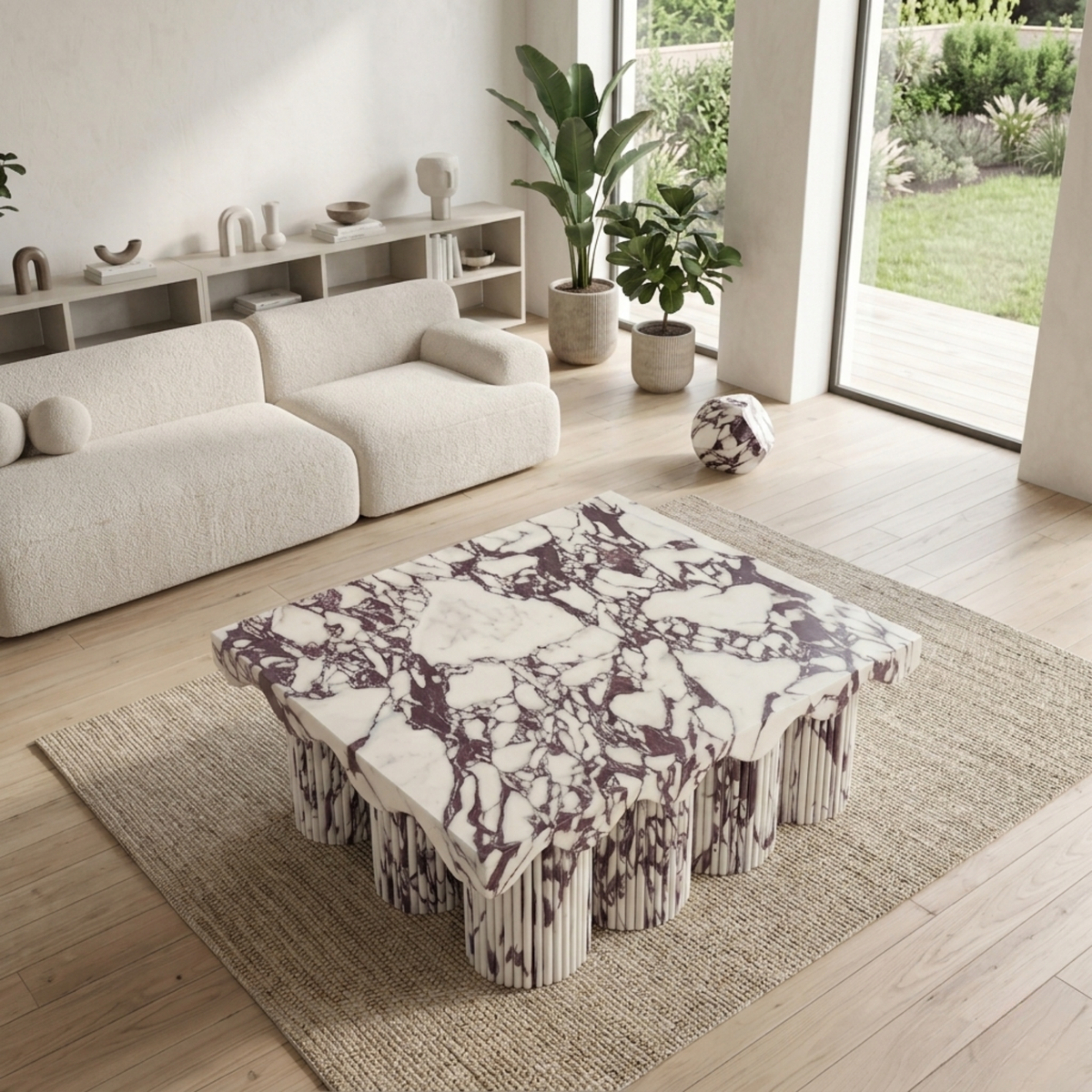 Calacatta Viola Sculptural Coffee Table