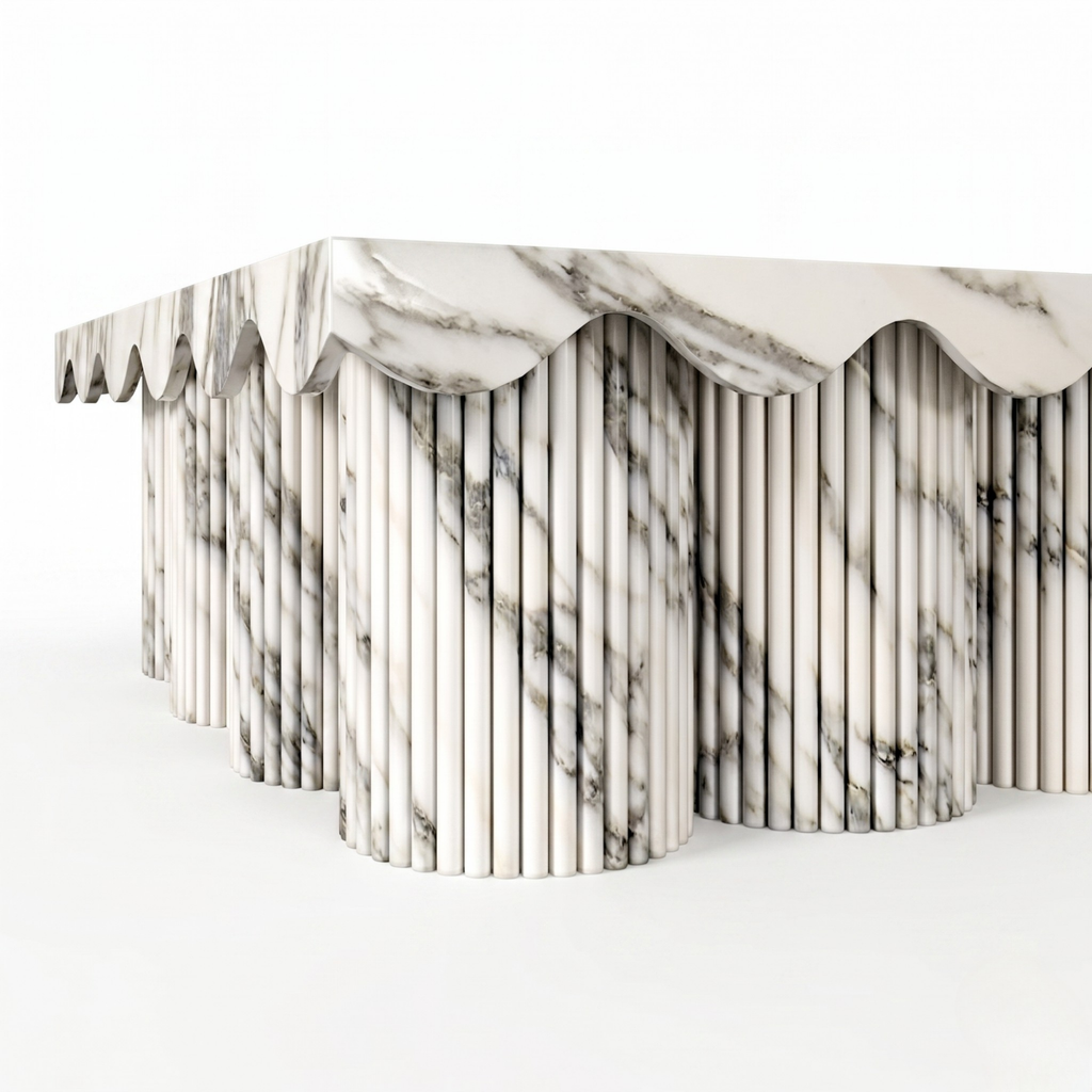 Calacatta Viola Sculptural Coffee Table