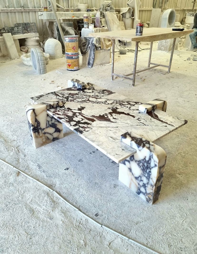 Calacatta Viola Marble Coffee Table | Rectangular