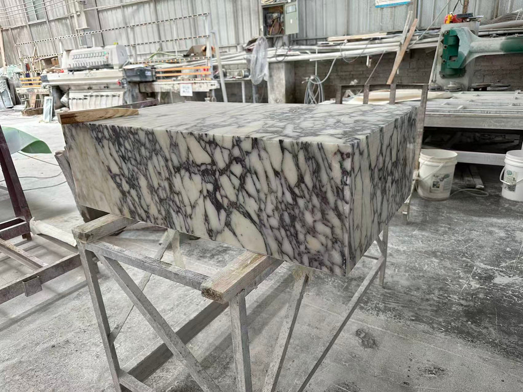 Calacatta Viola Marble Coffee Table | Custom Size & Shape