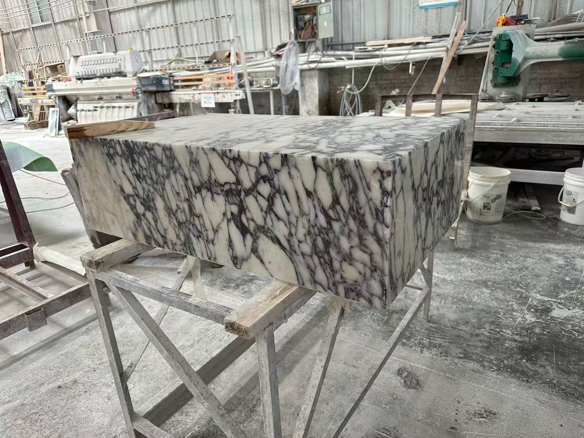 Calacatta Viola Marble Coffee Table | Custom Size & Shape