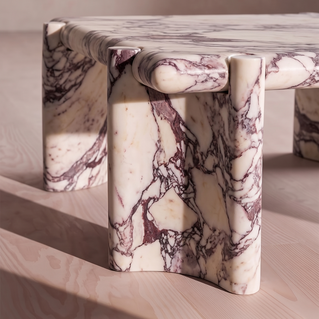 Calacatta Viola Aesthetic Marble Coffee Table