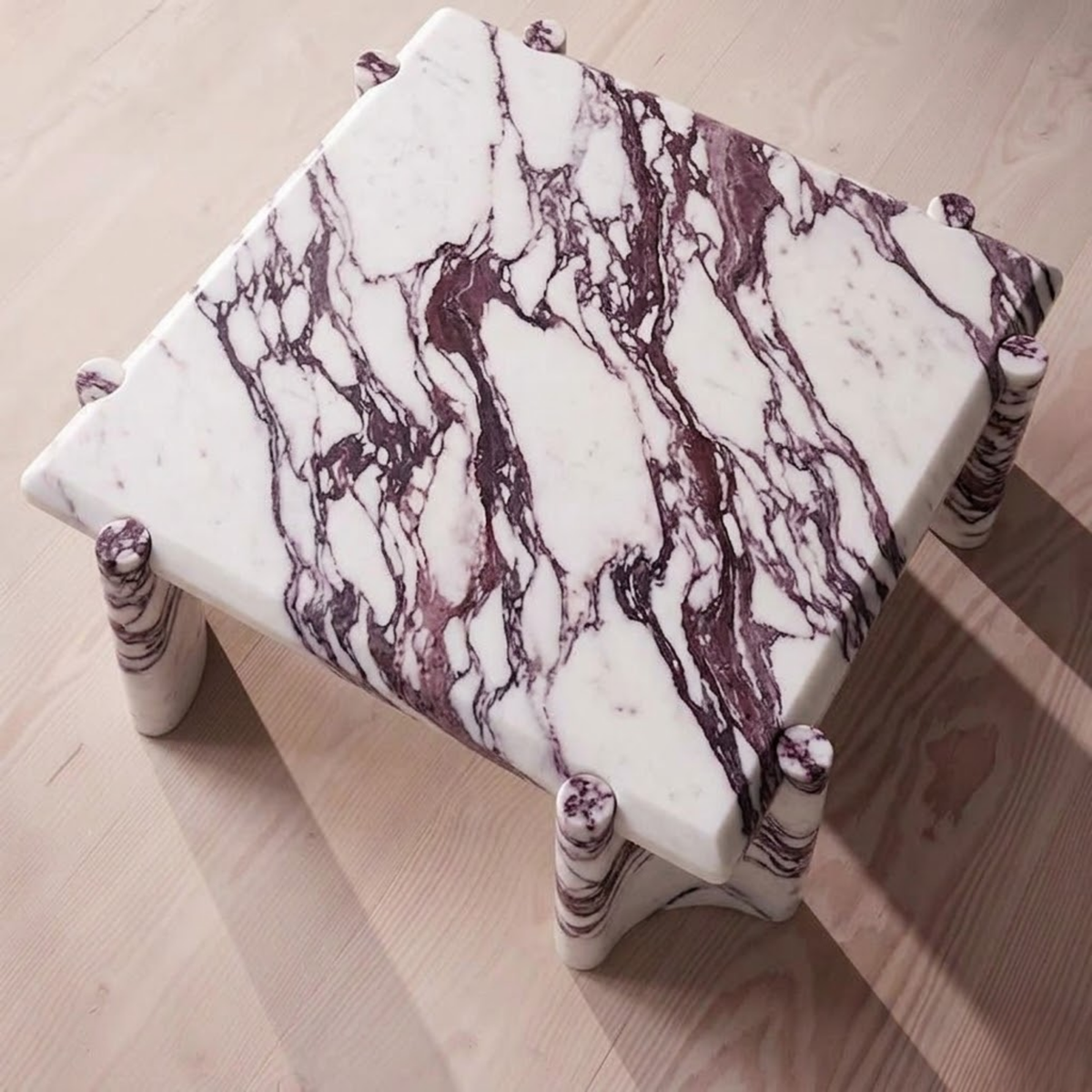 Calacatta Viola Aesthetic Marble Coffee Table