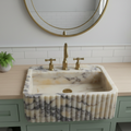 Calacatta Viola Marble Rectangular Sink