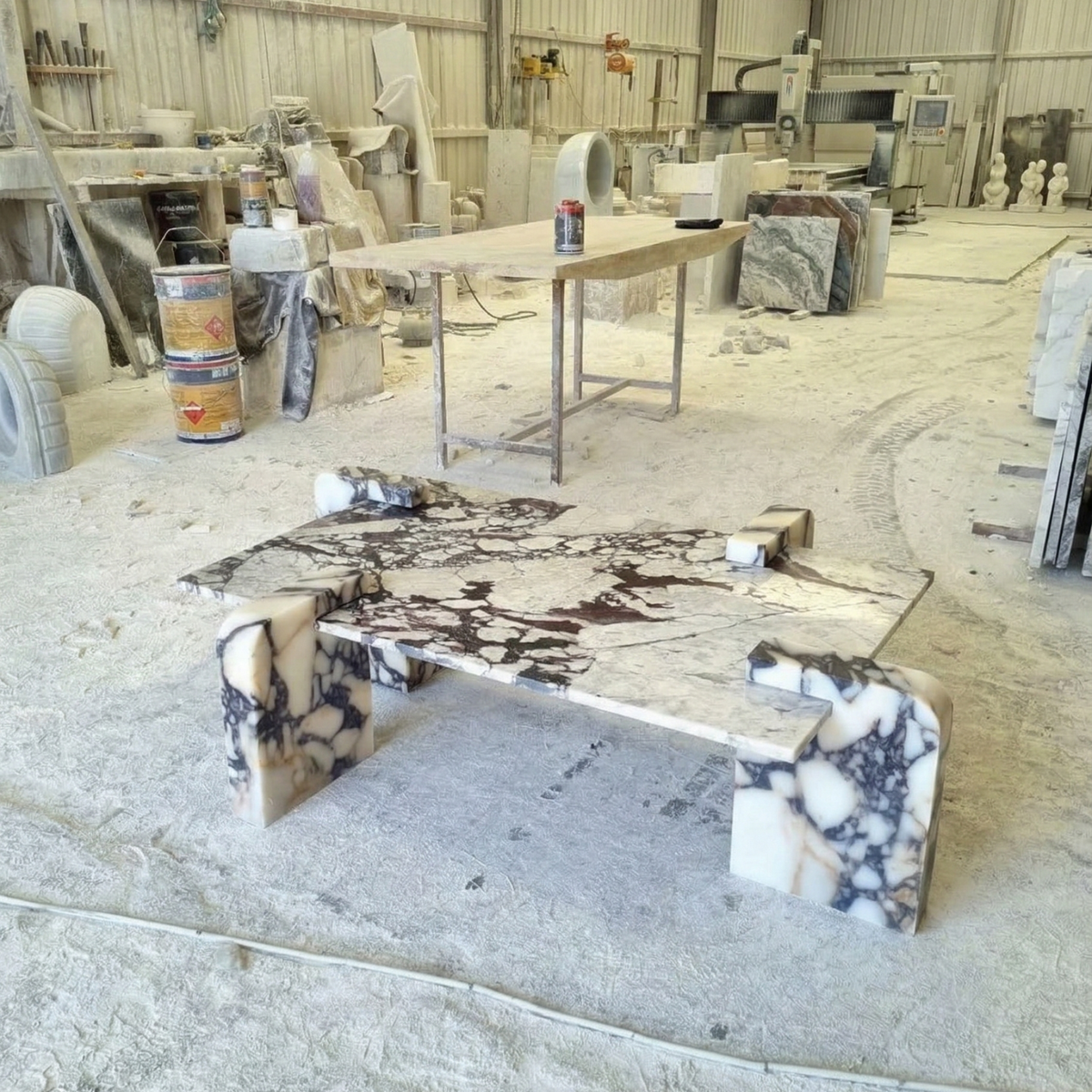 Calacatta Viola Marble Coffee Table | Rectangular