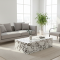 Calacatta Viola Marble Coffee Table | Custom Size & Shape