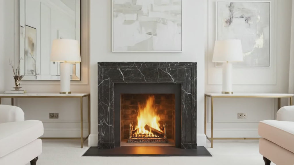 Black Marble Fireplace Mantel
