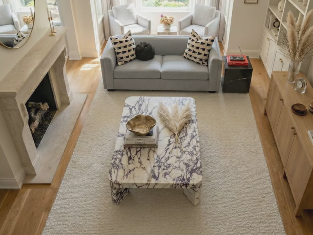 Calacatta Viola Rectangular Coffee Table