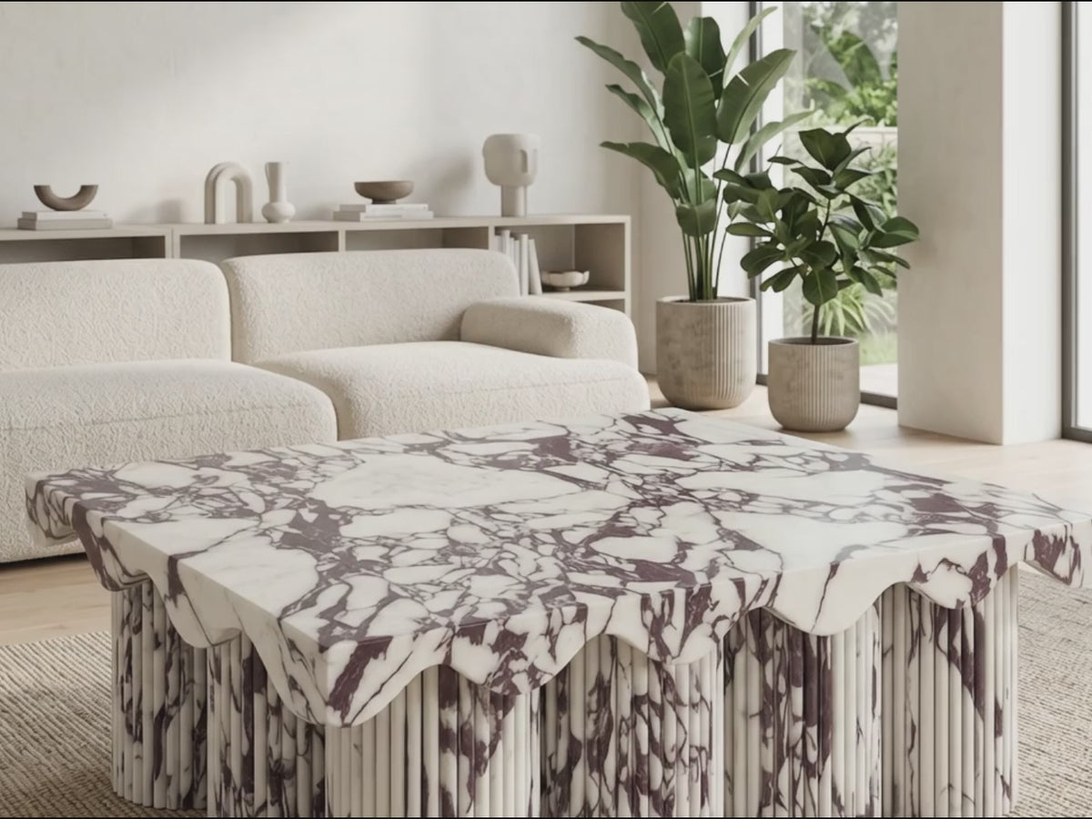 Calacatta Viola Sculptural Coffee Table