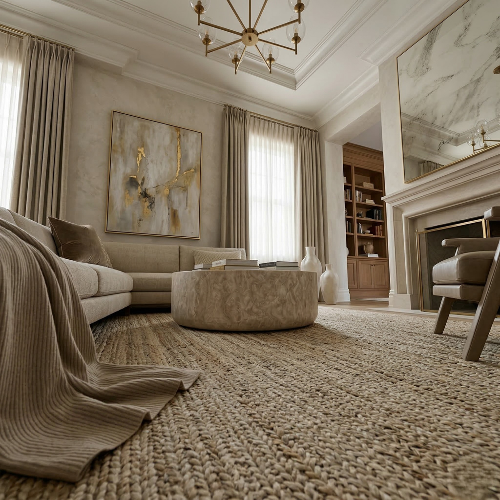 Travertine Drum Coffee Table