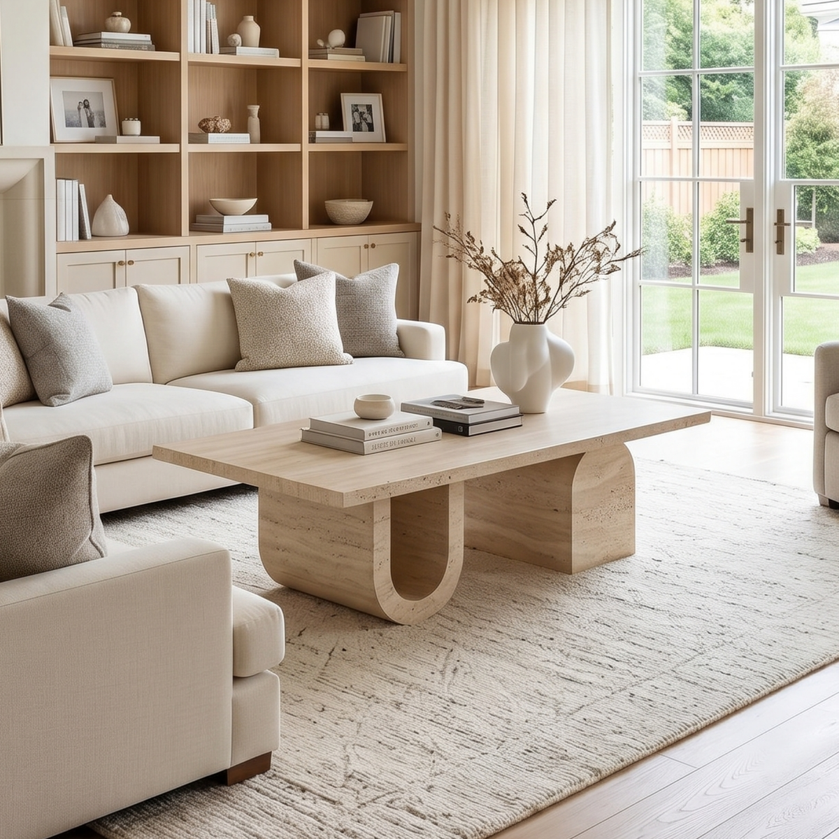 Travertine Coffee Table