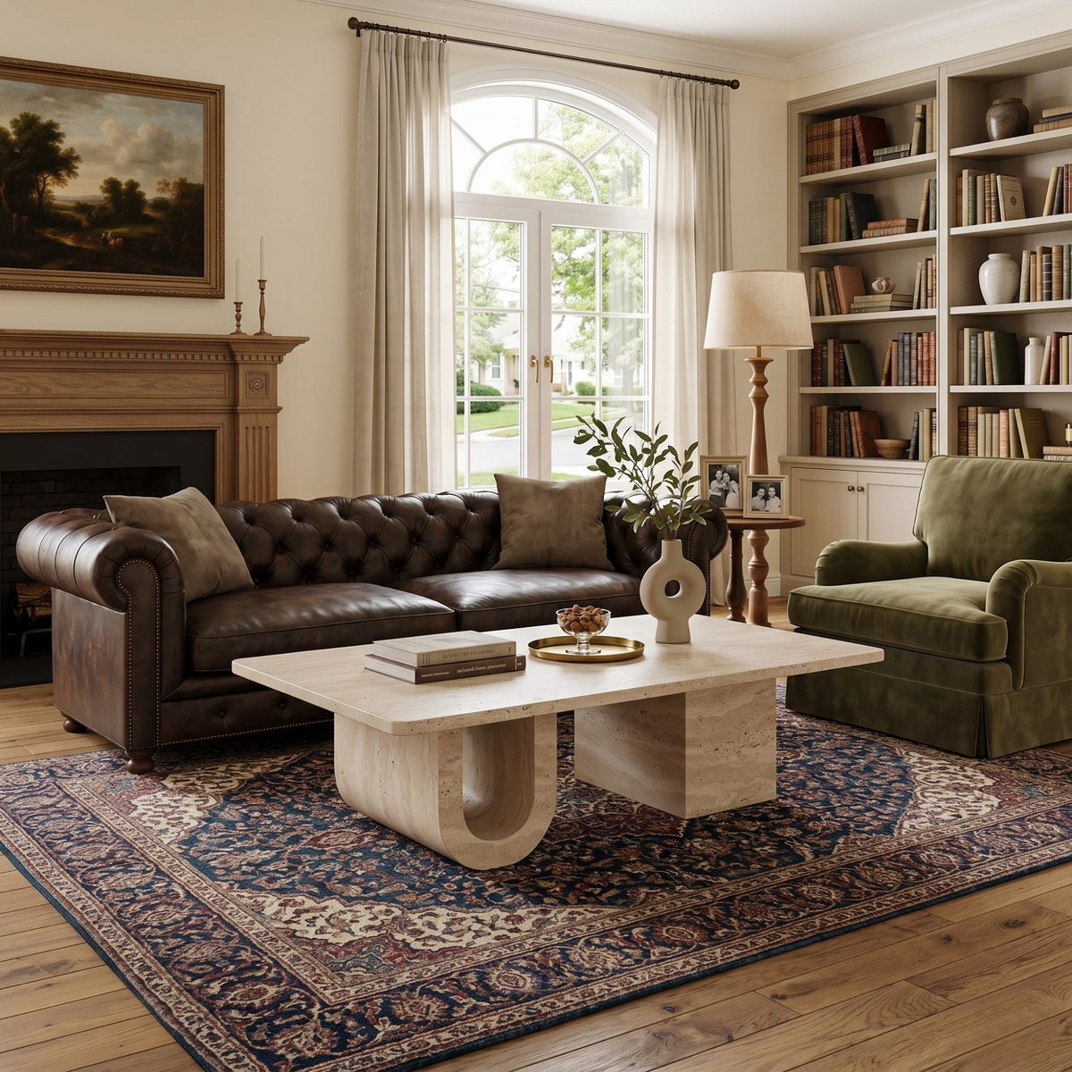 Travertine Coffee Table