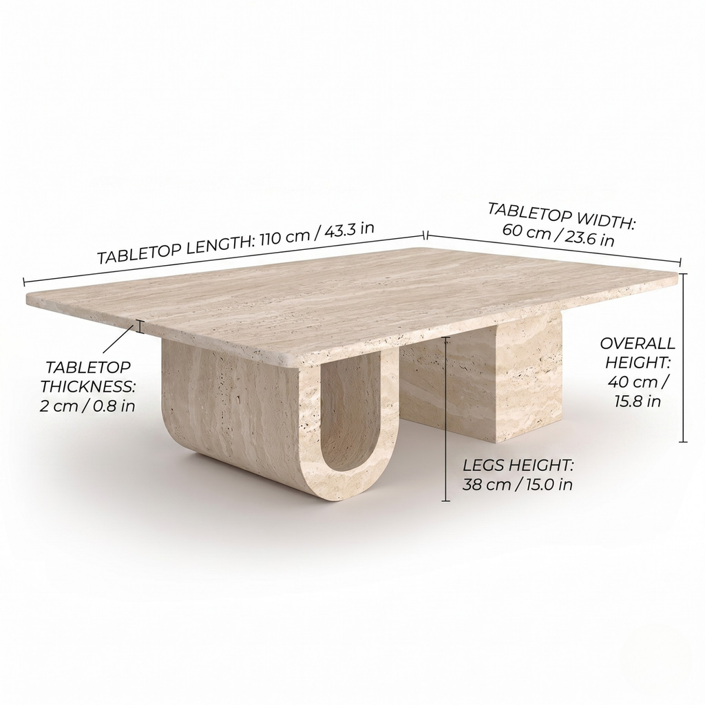 Travertine Coffee Table