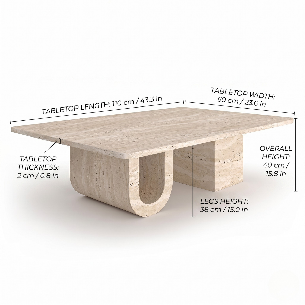 Travertine Coffee Table